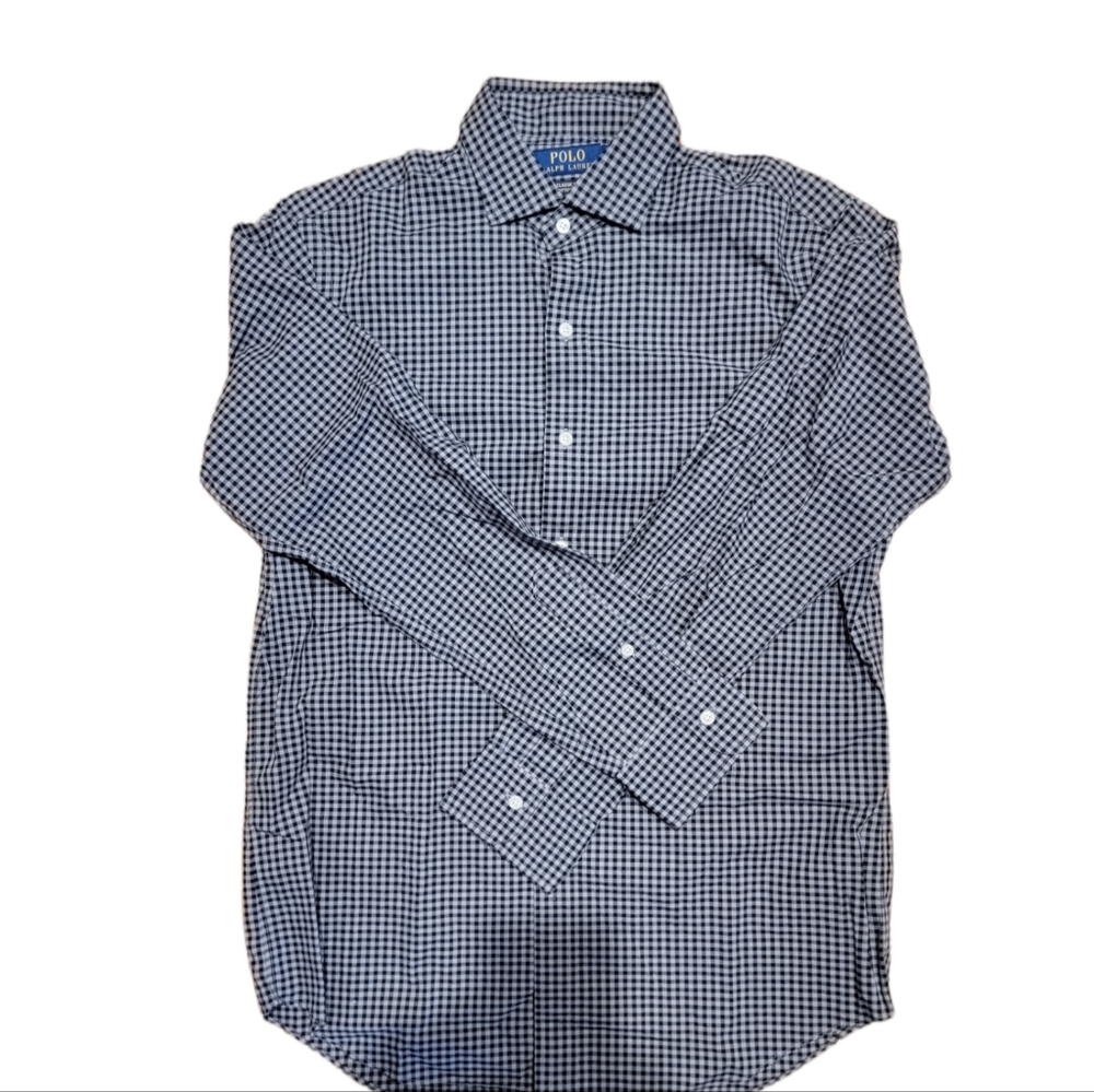 Polo Button Down - Black & Grey